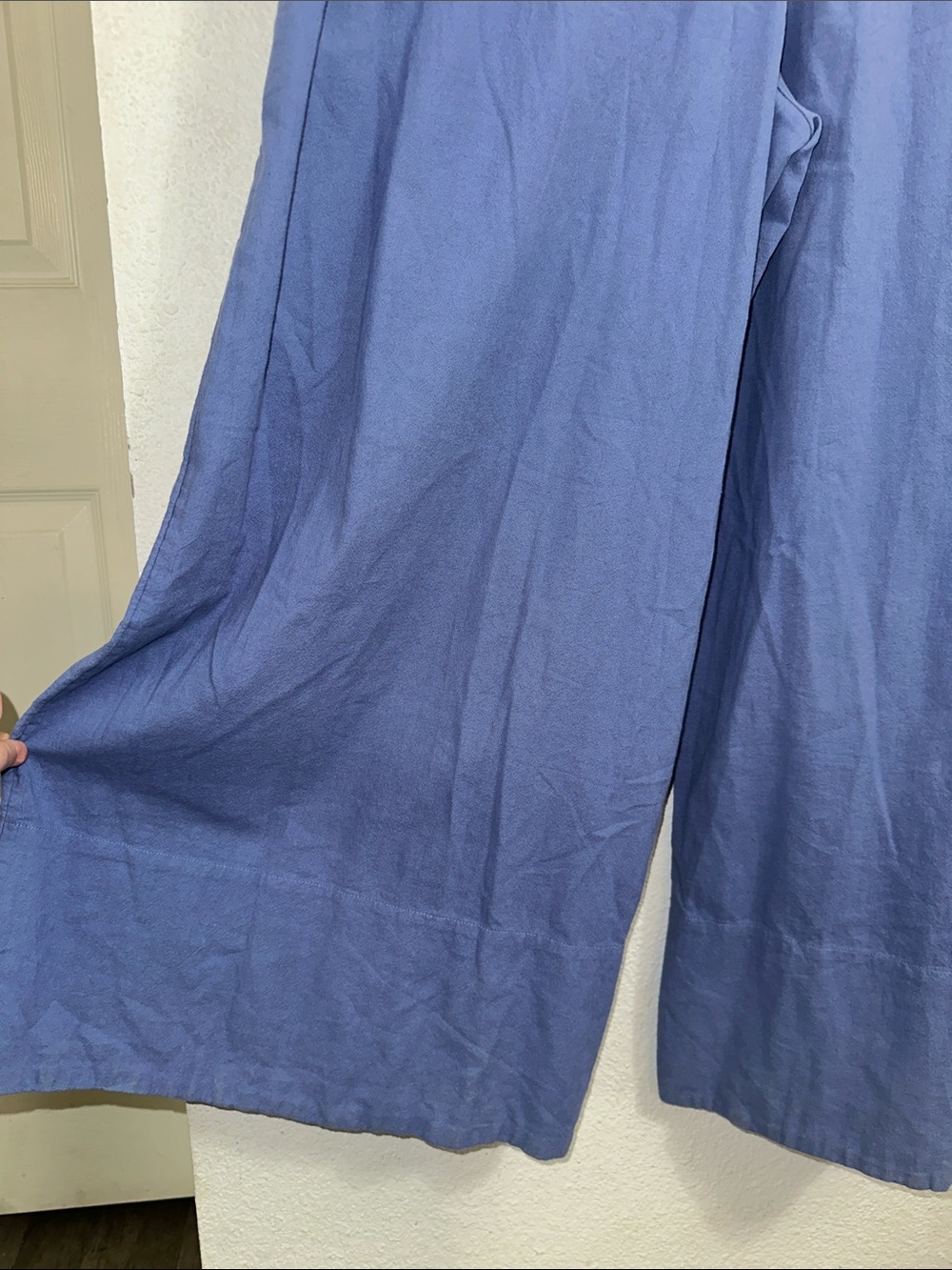 NEW Free People Quinn Jumpsuit Blue Oversized Loose Fit Wide Leg Womens Small - Picture 7 of 14